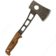 EKA Hatchblade W1 Wood Pattern Axe, Swedish Sandvik Steel, Black Stonewash, Brown, G10 Handle EKA814402