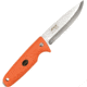 EKA Nordic W12 Orange Fixed Blade Knife, 9in, 4.25in, Swedish Sandvik Steel, Drop Point, Orange, G10 Handle EKA734302