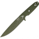EKA RTG-1 Fixed Blade Knife, 10.5in Overall, 5.75in OD Green Powder Coated 1095Hc Steel Blade, OD Green Paracord To Wrap The Handle, Black Kydex Belt Sheath, 50200