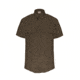 Elbeco TexTrop2 Zippered Short Sleeve Polyester Shirt - Mens, 17.5 in, Brown, Z3315N-17.5