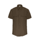 Elbeco TexTrop2 Zippered Short Sleeve Polyester Shirt - Mens, 17 in, Brown, Z3315N-17