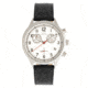 Elevon Antoine Chronograph Leather-Band Watch w/ Date, Black/Silver, One Size, ELE113-1