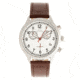 Elevon Antoine Chronograph Leather-Band Watch w/ Date, Brown/Silver, One Size, ELE113-2