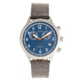 Elevon Antoine Chronograph Leather-Band Watch w/ Date, Grey/Blue, One Size, ELE113-6