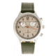 Elevon Antoine Chronograph Leather-Band Watch w/ Date, Olive/Pewter, One Size, ELE113-3