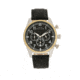 Elevon Curtiss Leather-Band Watch W/ Date, Gold/Black, ELE104-3