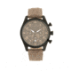 Elevon Curtiss Leather-Band Watch W/ Date, Black, ELE104-5