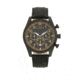 Elevon Curtiss Leather-Band Watch W/ Date, Black/Brown, ELE104-6
