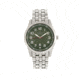 Elevon Garrison Bracelet Watch W/Date, Silver/Green, ELE105-3