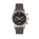 Elevon Langley Chronograph Leather-Band Watch W/ Date, Black/Grey, ELE103-4