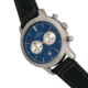 Elevon Langley Chronograph Leather-Band Watch W/ Date, Blue/Black, ELE103-6