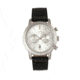 Elevon Langley Chronograph Leather-Band Watch W/ Date, Silver/Black, ELE103-1