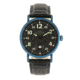 Elevon Von Braun Leather-Band Watch w/ Date, Blue/Black, One Size, ELE112-5