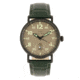 Elevon Von Braun Leather-Band Watch w/ Date, Gunmetal/Green, One Size, ELE112-4