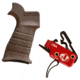 Elftmann Tactical Elftmann 3 Gun Trigger Curved 3 GUN-C W/ Stark Equipment AR Rifle Grip, Earth ANG-EA
