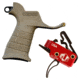 Elftmann Tactical Elftmann 3 Gun Trigger Curved 3 GUN-C W/ Stark SE-2 AR-15 Pistol Grip With CR123 Battery Storage And Sling Hook Mount Flat Dark Earth