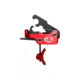 Elftmann Tactical Se .170 Trigger, Curved, Red, SE-.170-R-C