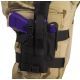 Elite Survival Systems Tactical Thigh Holster, Right Hand, Black, 7676-B-RH