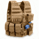 Elite Survival Systems MVP Commandant Tactical Holster Vest, Right Hand Holster, Coyote Tan MVP020103-T