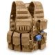 Elite Survival Systems MVP Commandant Tactical Holster Vest, Right Hand Holster, Coyote Tan, MVP020103-T