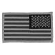 Elite Survival Systems US Flag Patches, Reverse Orientation, 3.5in x 2in, Black/Gray, ID-US-108