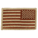 Elite Survival Systems US Flag Patches - Reverse Orientation, Coyote/FDE, 3.5in x 2in ID-US-106