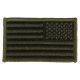 Elite Survival Systems US Flag Patches, Reverse Orientation, Subdued, 3.5in x 2in, Subdued, ID-US-104