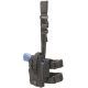 Elite Survival Systems Tactical Thigh Holster, Left Hand, Black, 7671-B-LH