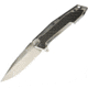 Elite Tactical Framelock Gray Mirror Folding Knife, 3.75in Gray Mirror 8Cr13Mov SS Drop Point, Gray Mirror SS Handle With Carbon Fiber Inlay, Thumb Stud, Pocket Clip, ET-1018GM