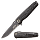 Elite Tactical Readiness Spring Assisted Knife, 3.5 in, 8Cr13 Stainless Steel, Drop Point, Serrated, Black, ET-A001BKS