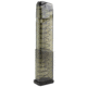 Elite Tactical Systems Carbon Smoke Series Glock 43X/28 9mm 19 Round Pistol Magazine, Carbon Smoke, SMK-GLK-43X-19-19RD
