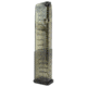 Elite Tactical Systems Carbon Smoke Series Glock 43X/28 9mm 19 Round Pistol Magazine, Carbon Smoke, SMK-GLK-43X-19-19RD