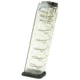 Elite Tactical Systems Glock 17/18/19/19X/26/34/45 Gen 1-5 Competition Legal Pistol Magazine, 9mm Luger, 22 Round, Clear, 1 Pack, Polymer, GLK922-22RD