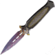 ElitEdge Dagger Spectrum A/O Folding Knife, 4.75in Closed, 3.75in, Spectrum False Edge Stainless Blade, Stainless Handle, 10-A37RBD
