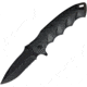 ElitEdge CF Pattern Serrated A/O Folding Knife, 5in Closed, 3.75in, Black Partially Serrated Stainless Blade, Black Nylon Handle, 10-A65GCF
