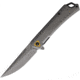 ElitEdge TiCN Gray A/O Folding Knife, 4.75in Closed, 3.75in, Gray TiCN Coated Stainless Blade, Gray Stainless Handle, 10-A83SGY