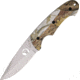 Elk Ridge Camo Hunter Fixed Blade Knife, 4in, Stainless Blade, Snow Blind CamoAluminum Handle ER046CA
