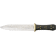 Elk Ridge Dagger Fixed Blade Knife, 8.125in, Stainless Double Edged Dagger, Black Composition Handle ER105