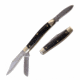 Elk Ridge ER-939BK Manual Folding Knife, 3in, 3CR13 Stainless Steel, Clip Point, Satin Blade, C-Tec Handle, Black, ER-939BK