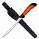 Elk Ridge Fixed Blade, 12.5in, Stainless Steel Blade, Orange/Black Rubber With Two Tone Rubber Injection Handle ER-541