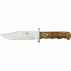 Elk Ridge Fixed Blade Hunter Fixed Blade Knife 5.5in, 5.5in, Stainless Clip Blade, Burl Wood Handle ER101