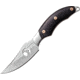 Elk Ridge Fixed Blade Satin Finish Fixed Blade Knife, 3.5in, Clip Point, Satin, Black, Pakkawood Handle ER527BK