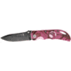 Elk Ridge Folder Pink Camo Folding Knife, 2.625in, Black Carbon Stainless Blade, Aluminum Handle Pink Camo Onlay ER134PC