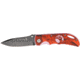 Elk Ridge Folder Red Camo Folding Knife, 2.625in, Black Carbon Stainless Blade, Aluminum Handle Red Camo Onlay ER134RC