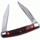 Elk Ridge Folding Blade, 2.25in, Stainless Steel Blade, Red Simulated Bone Handle ER-211MRB
