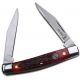 Elk Ridge Folding Blade, 2.25in, Stainless Steel Blade, Red Simulated Bone Handle, ER-211MRB