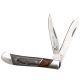 Elk Ridge Folding Blade, 2.75in, Stainless Steel Blade, Black And Natural Wood Handle, ER-220MMP