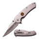 Elk Ridge Folding Blade, 2.75in, Stainless Steel Blade, Chrome Mirror Handle ER-A005CH