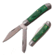 Elk Ridge Folding Blade, 2.75in, Stainless Steel Blade, Dark Green Wood Handle ER-220GW