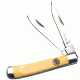 Elk Ridge Folding Blade, 2.75in, Stainless Steel Blade, Derlin Yellow Handle ER-220MY